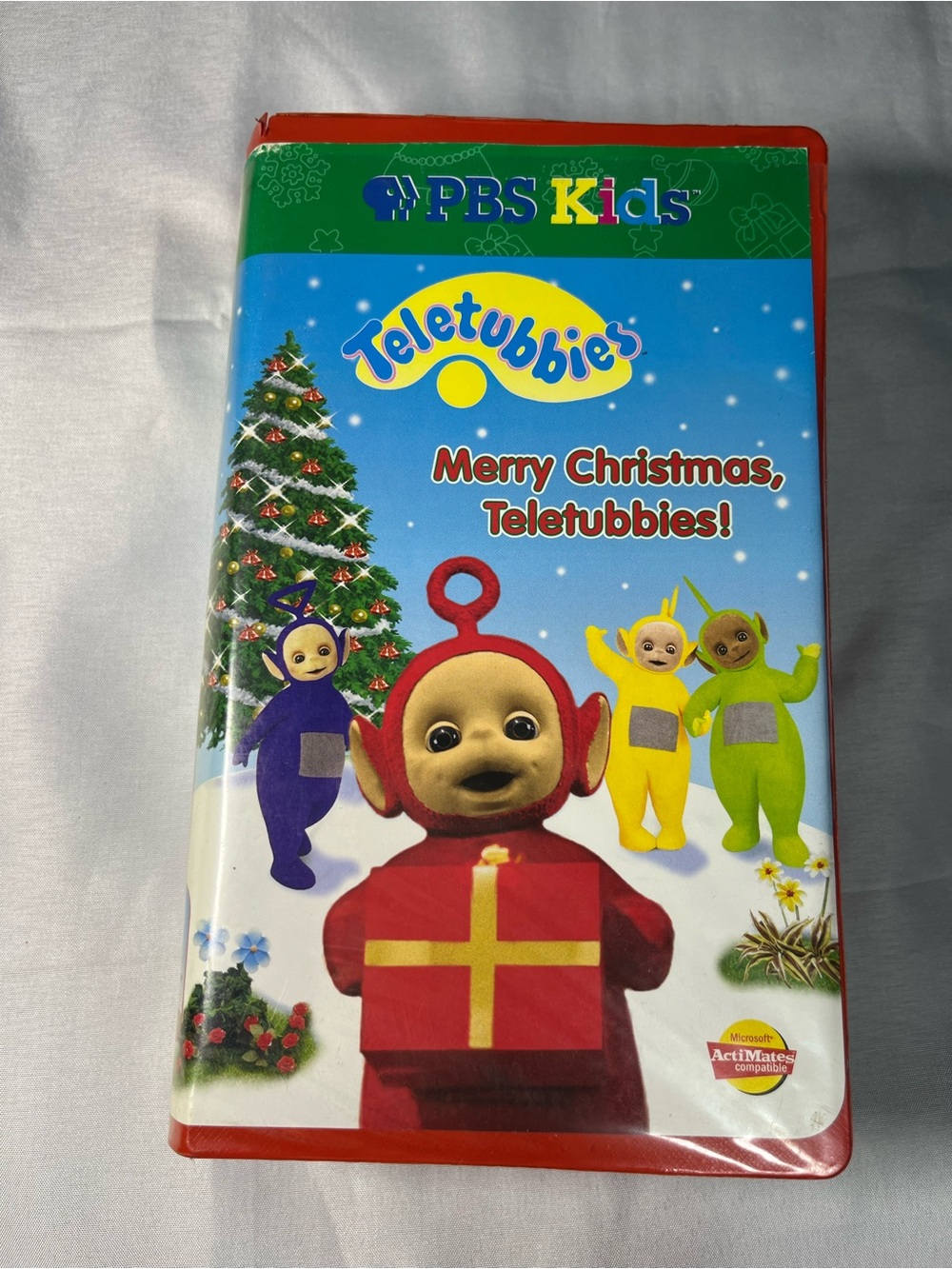 Teletubbies Merry Christmas VHS 1999 Big Clamshell Tinky Winky Po Vintage‎ PBS